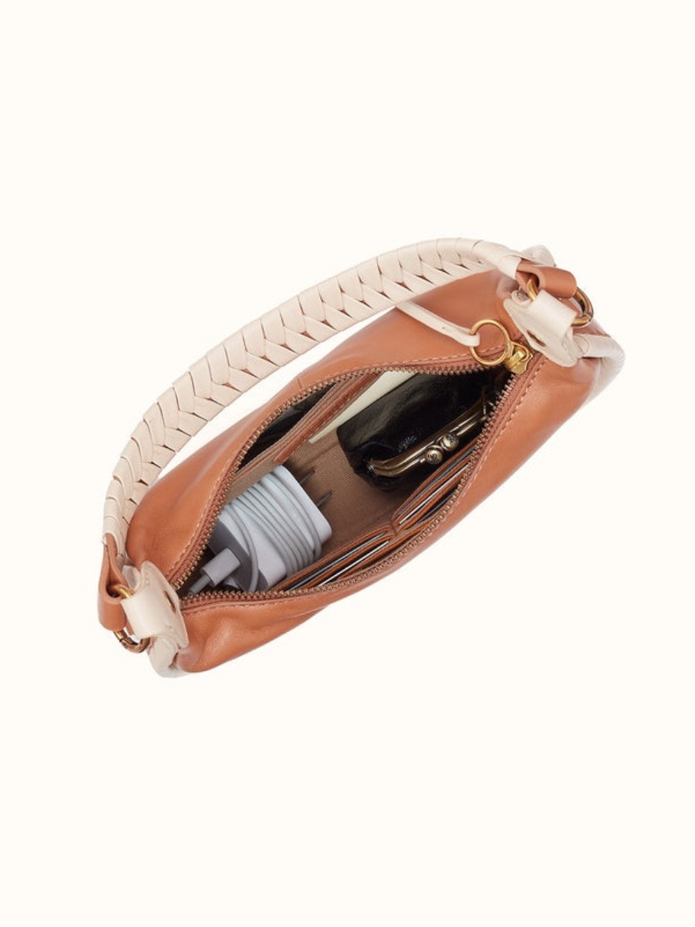 HOBO Mia Crescent Small Shoulder Bag 100% genuine leather - Picture 8 of 9